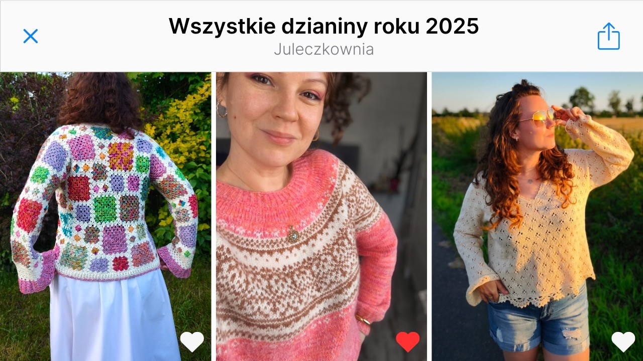Dzianiny roku 2025 - podsumowanie roku - VLOG-MAS JULECZKOWNIA 07/2025