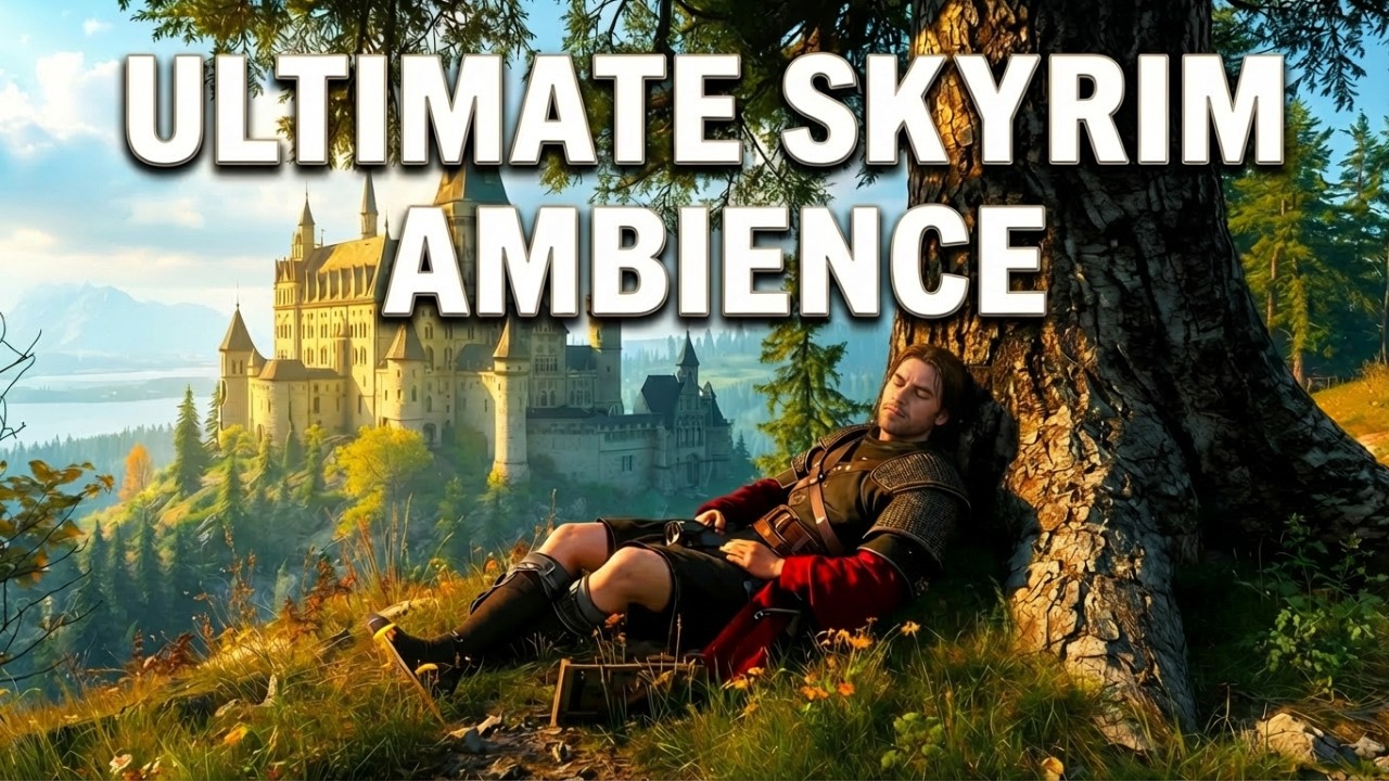 Skyrim Ambient Music ❄️ Peaceful Nordic Atmosphere