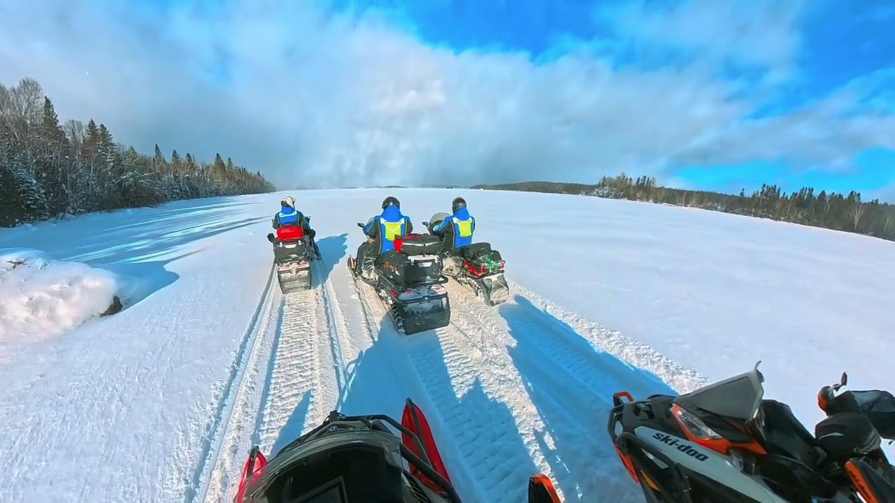Secteur de Manawan en d&eacute;but d'ann&eacute;e 2025 #motoneige #snowmobile