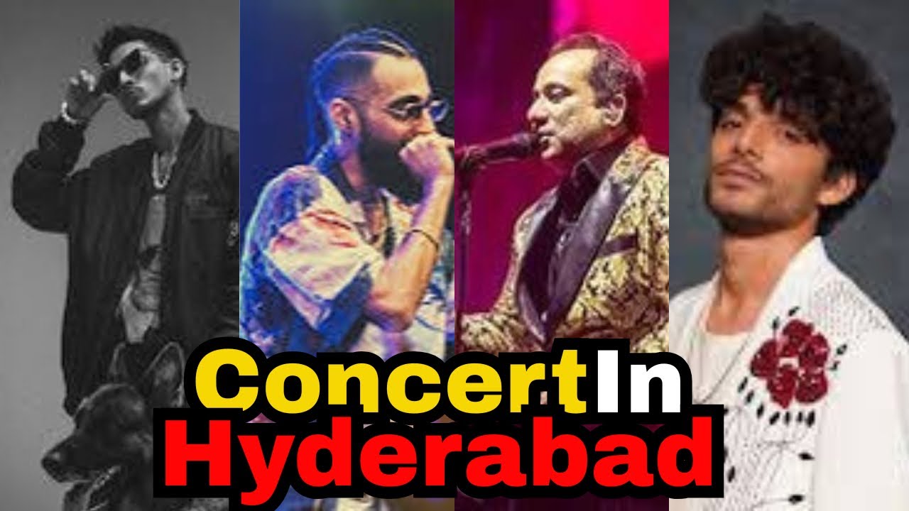 The concert of Young Stunners,RFAK, Kaifi Khalil📍#Hyderabad #youngstunners #vlog #crowd #concert 