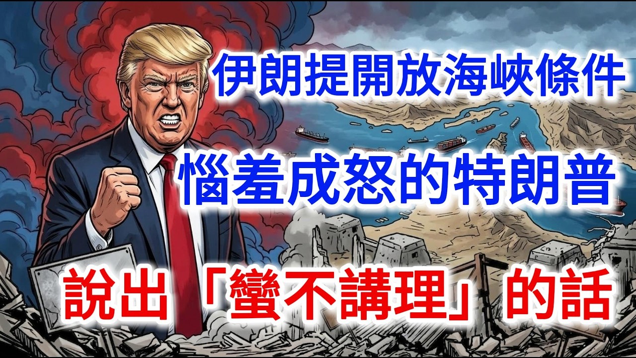 伊朗提開放海峽條件，惱羞成怒的特朗普，說出「蠻不講理」的話
