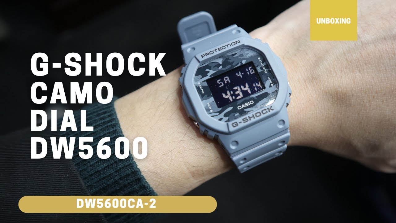 UNBOXING G-SHOCK DW5600CA-2 DIAL CAMO WATCH