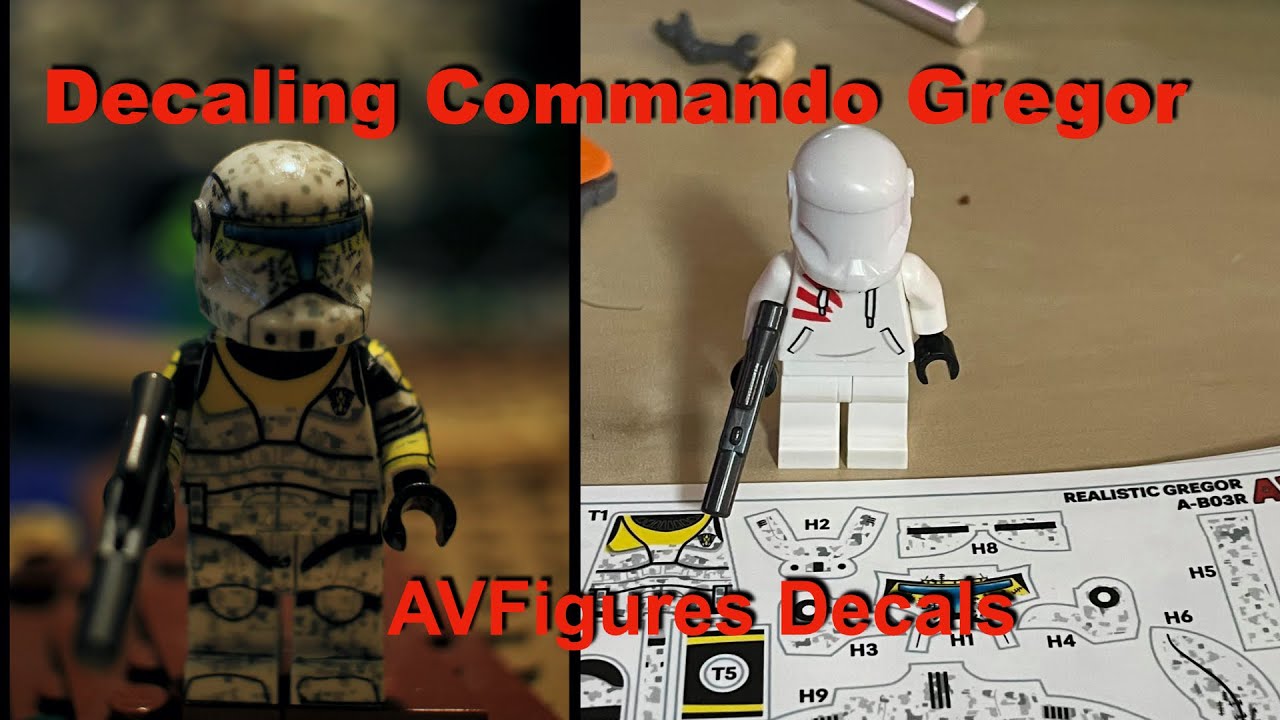 Commander Gregor AV Figures Mini figure Decal
