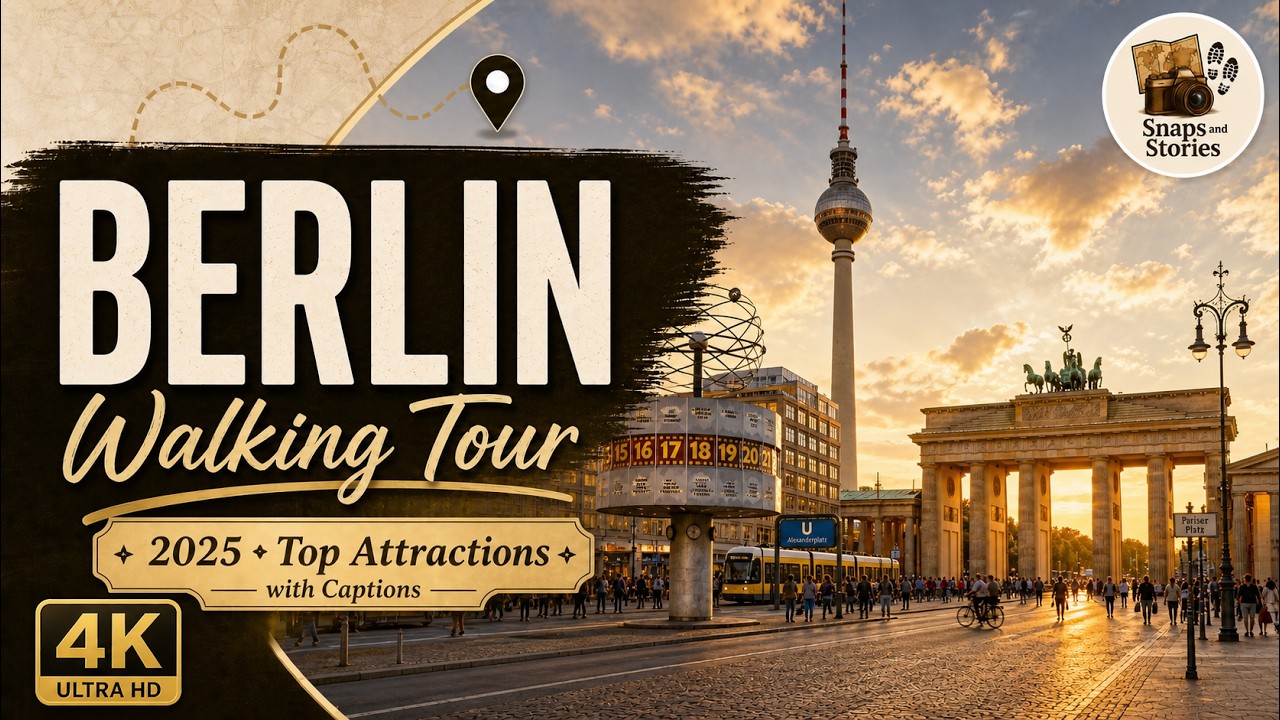 [4K] Berlin Walking Tour: The Best Attractions - with Captions