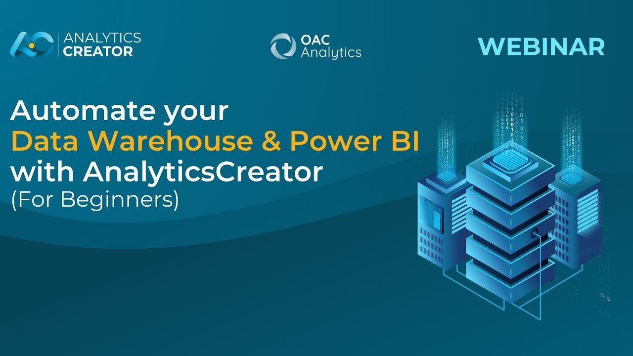 Automate Your Data Warehouse&Power BI with AnalyticsCreator (For Beginners)