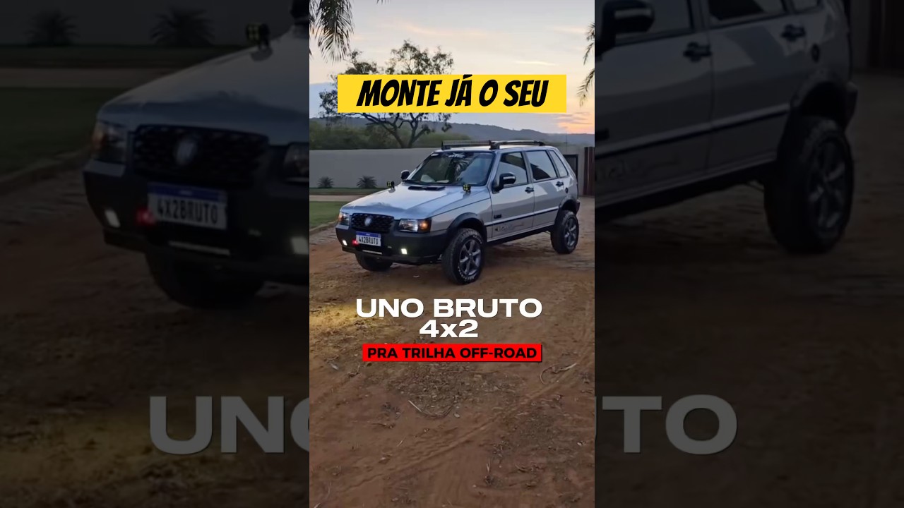 MONTE UM UNO OFF-ROAD 4x4 #offroad #shorts #fiatuno