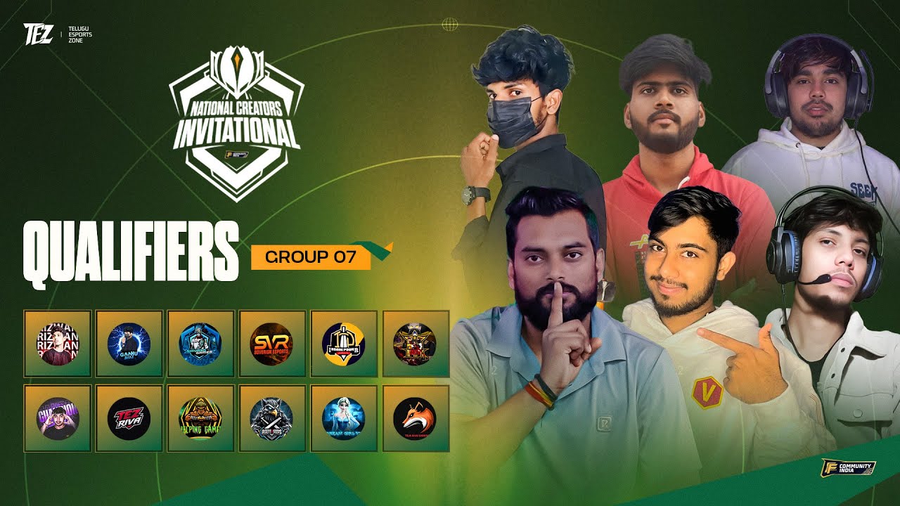 NATIONAL CREATORS INVITATIONAL TOURNAMENT | QUALIFIERS – GROUP 7 | LIVE 🔴