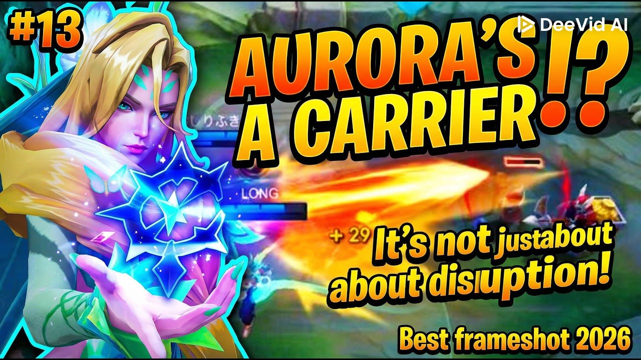 #13 [MLBB] Aurora's a carrier!? It's not just about disruption! Best frameshot 2026 [モバレ]