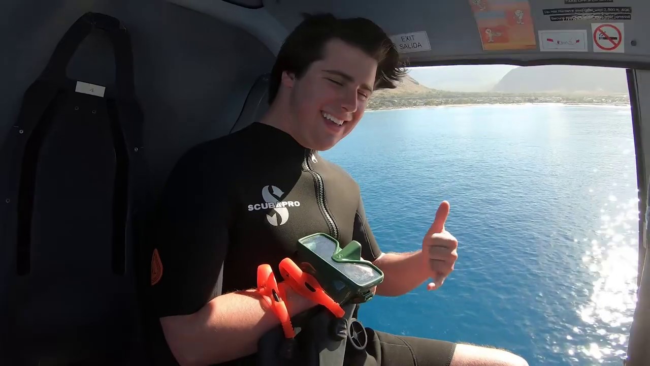 Extreme Scuba Diving and Helicopter Jumping on Oahu