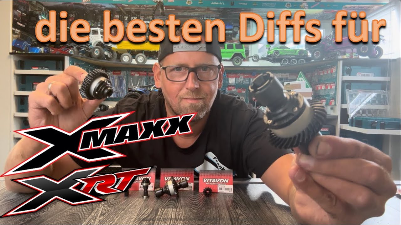 die besten Differentiale f&uuml;r Traxxas XMaxx und XRT, Vitavon Zahnr&auml;der, spiralverzahnt Diffsperre