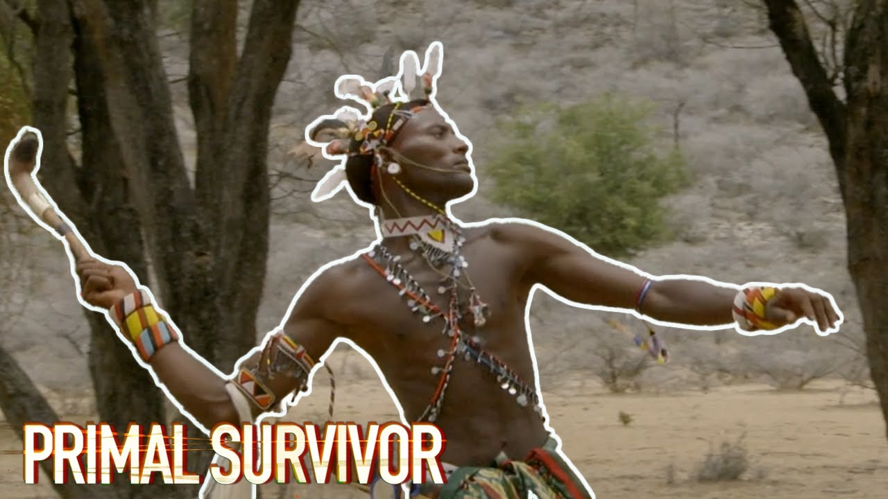 Learning The Samburu Warrior's Throwing WEAPON Technique| Primal Survivor