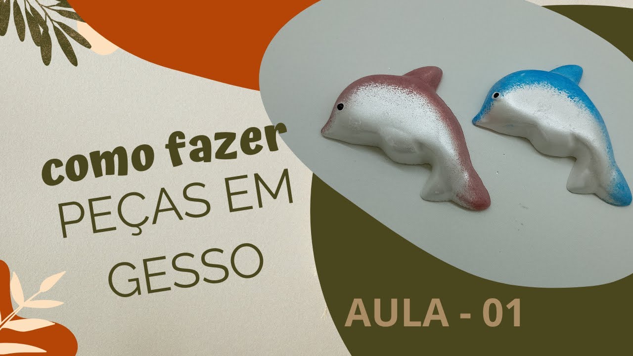Como fazer peças em gesso | Aula 1 #artesanatoemgesso #artesanato