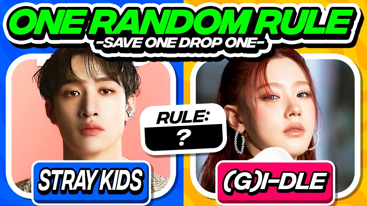 ✨[FIRST EVER]✨ ONE RANDOM RULE: SAVE ONE DROP ONE KPOP SONG - FUN KPOP GAMES 2024