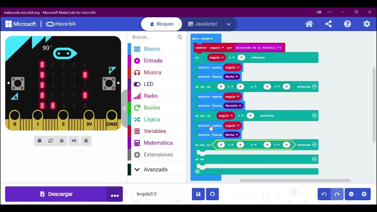 Microbit - Cómo hacer una BRUJULA en MICROBIT