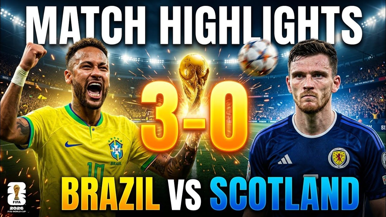Neymar Magic! Brazil vs Scotland 3-0 All Goals & Highlights 2026 😱