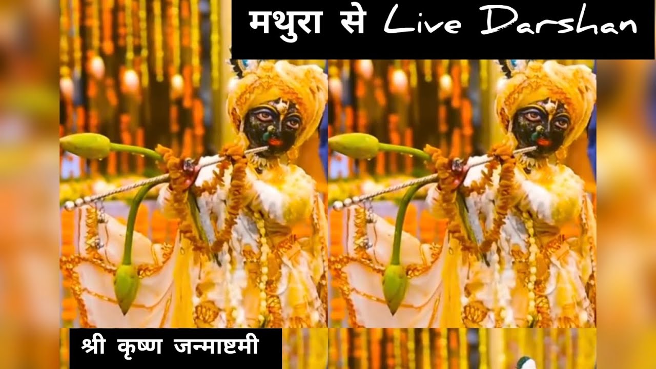 Shree Krishna Janmashtami! श्री कृष्ण जन्माष्टमी!मथुरा Live darshan!#shortvideo  #iskon