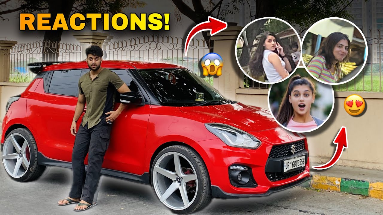 Cute Girls Reactions😍 On My Modified Sports Swift Car🔥 |  Harshit Vlogs