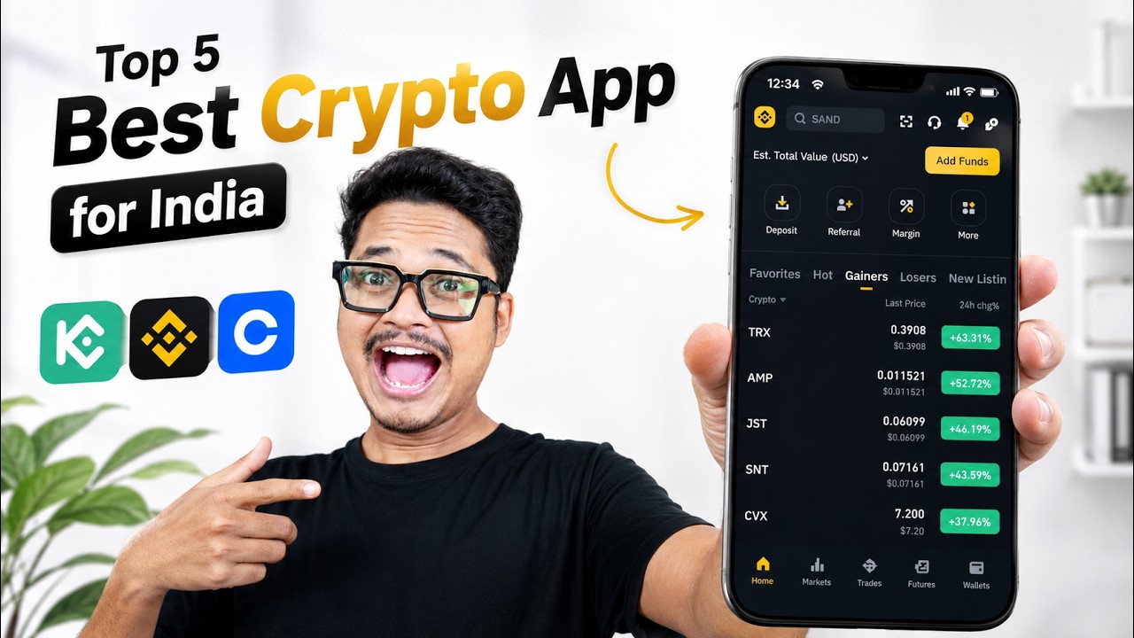 Top 5 Best Crypto App for India | Best Crypto Trading Platform | Crypto Trading App