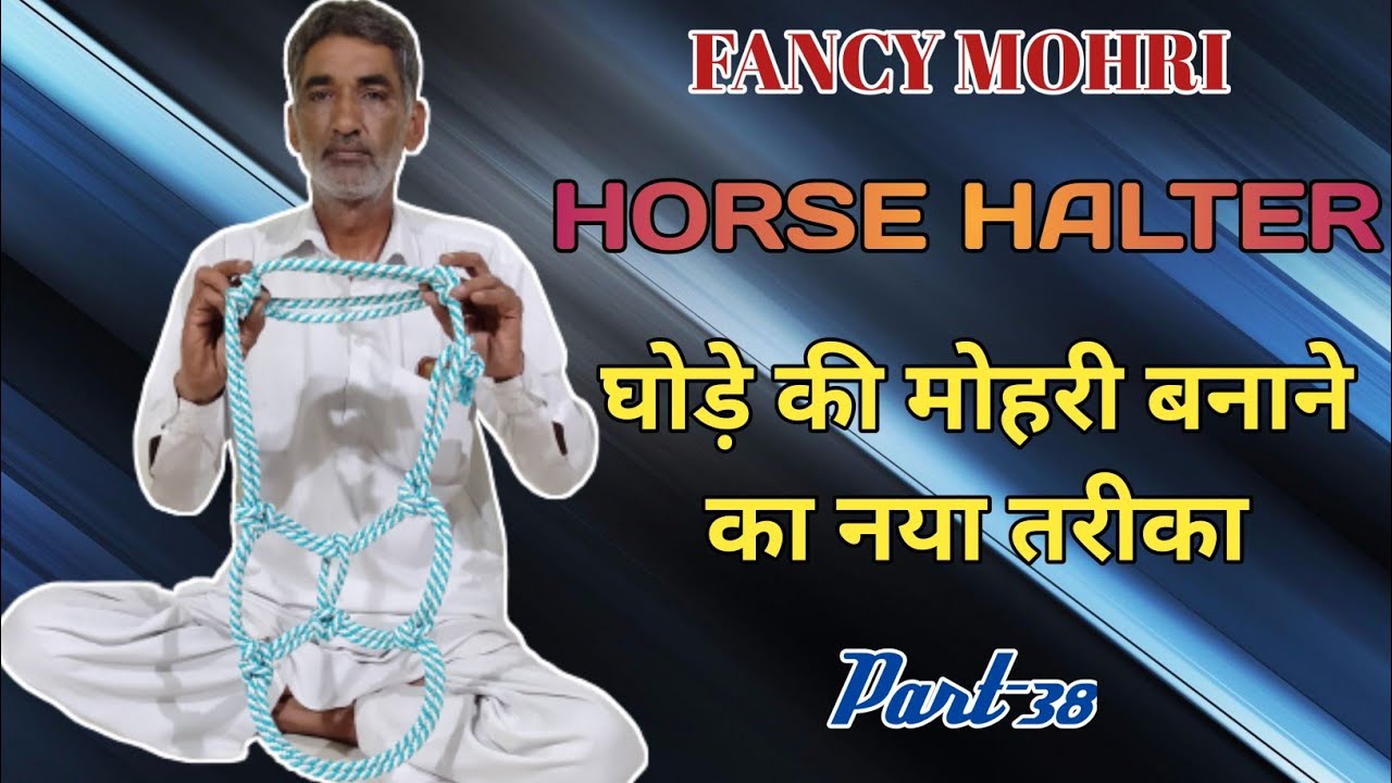 How to make horse 🐴 halter घोड़े की मोहरी (लगाम) कैसे बनाते है। Part-38 #horse #DHARIWALVLOG