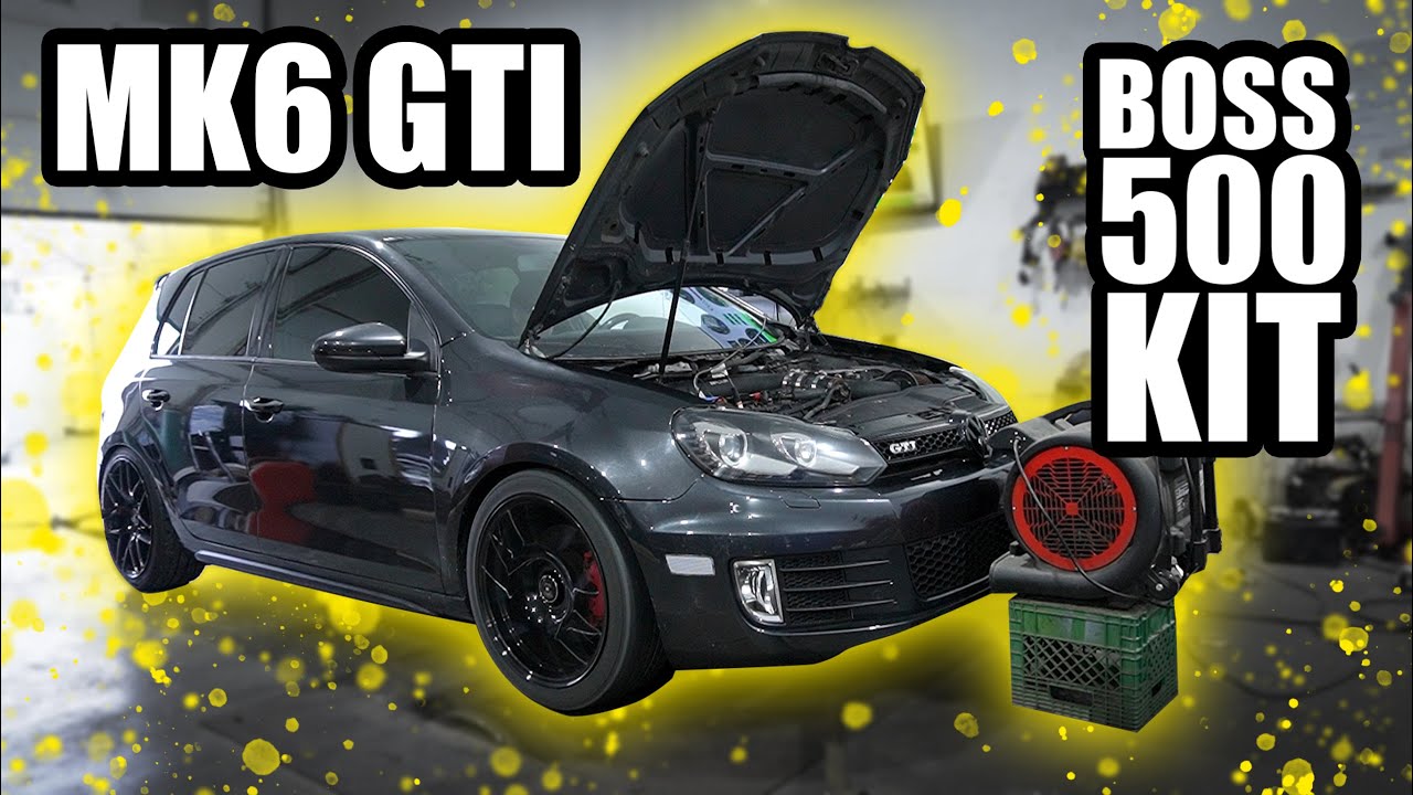 MK6 GTI с турбокомплектом Boss 500 проходит динамометрический стенд