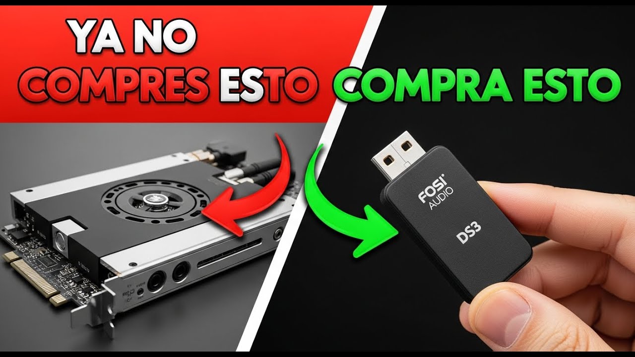 Tira tu Tarjeta de Sonido: Necesitas ESTO (Fosi Audio DS3). 