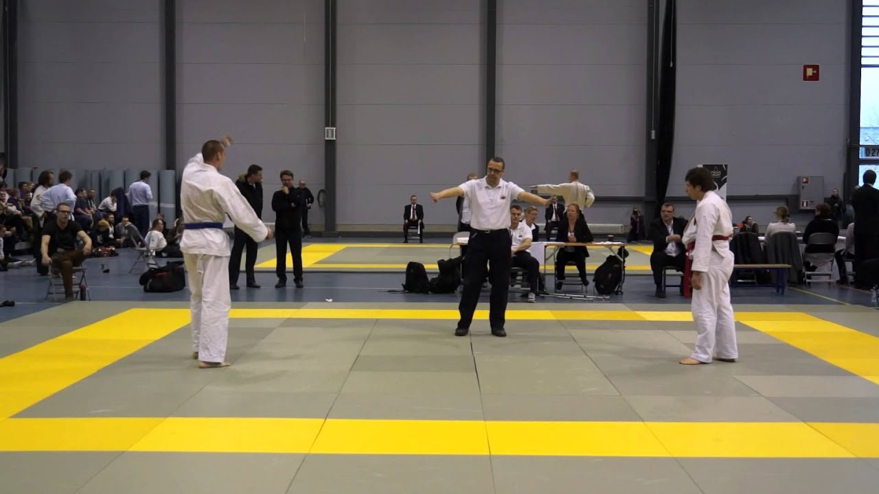 Hokutoryu jujutsu SM 2015 men -86kg semifinal, round 2/2. Vainio.