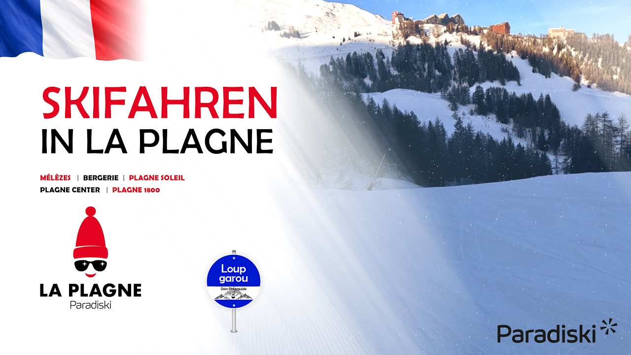 La Plagne (Paradiski) - Piste Loup garou (blau) - Plagne Centre