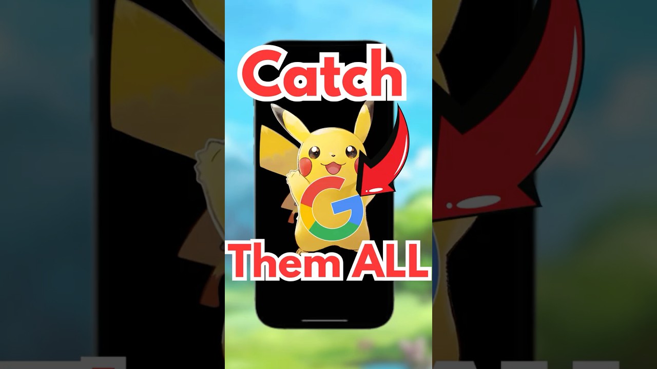 Catching Pokemon On GOOGLE?! #pokemon #shorts