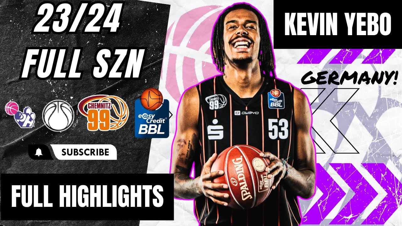 Kevin Yebo Highlights 2023/24 || Germany BBL || Niners Chemnitz