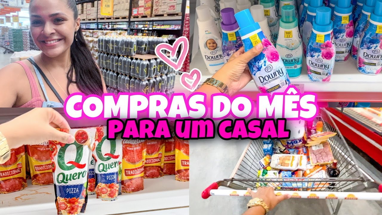 💖 COMPRAS DO MÊS DE MAIO  🛒🛍 PARA DUAS PESSOAS | QUANTO UM CASAL GASTA POR MÊS Comprando no Assaí