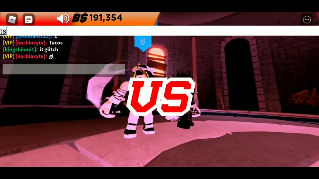 Doing random 1v1s and 2v2s. Roblox boxing league.