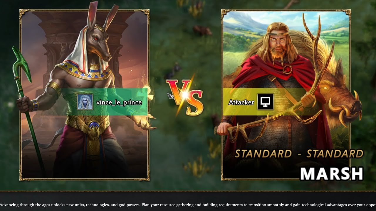 Age of Mythology Retold | Skirmish | 1v1 | Marsh | No Commentary