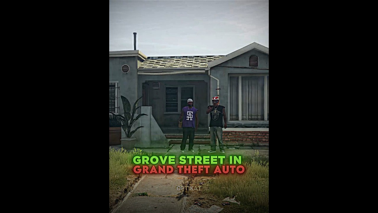 Grove Street In GTA vs In Real Life 💚🟢