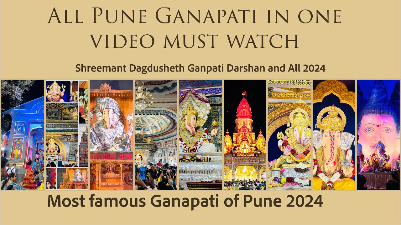 Pune All Ganpati Darshan 2024 | Pune Ganpati Dekhave | Pune Ganpati Decoration | GanpatiDekhava live
