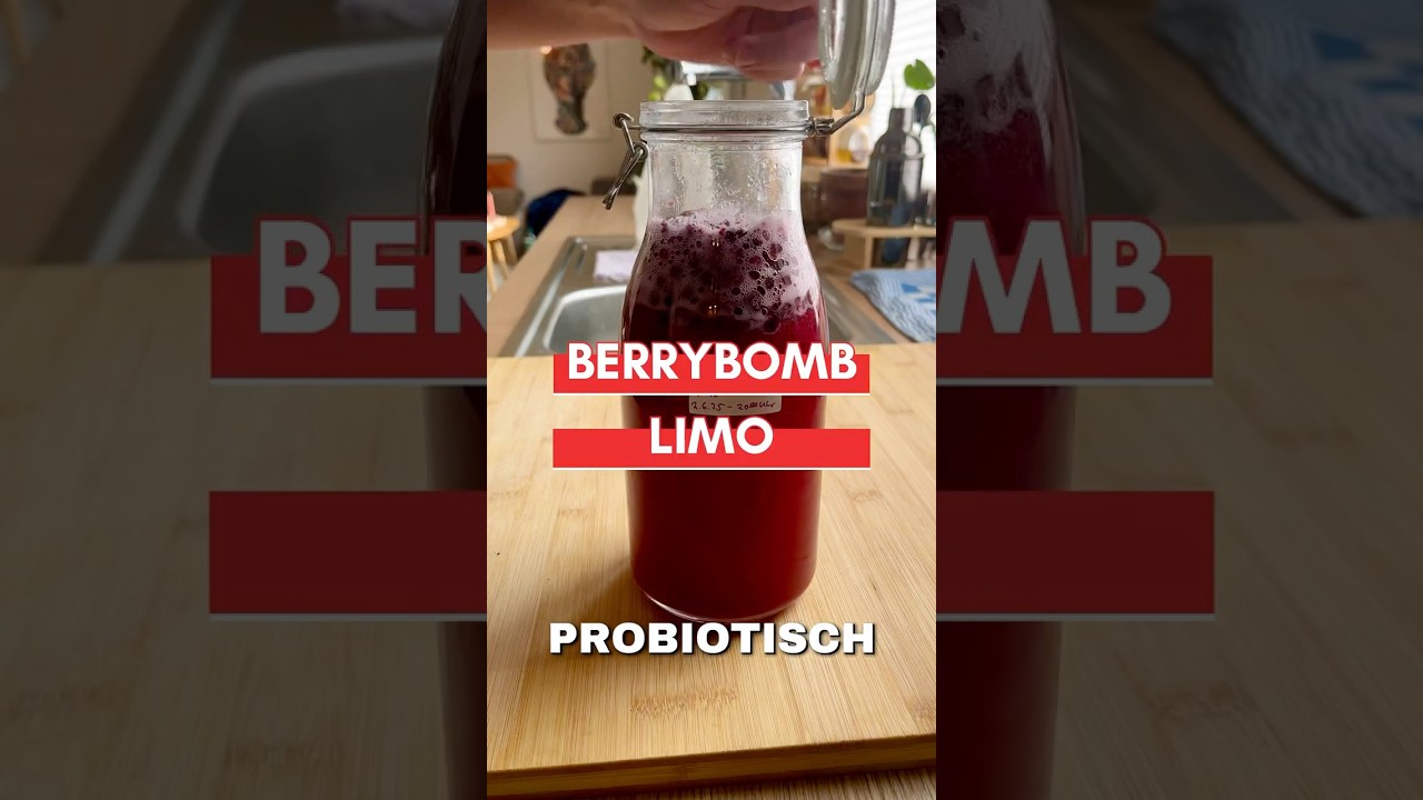 Berry Bomb #Wasserkefir &ndash; Die ultimative #probiotische Beeren-Limo! 🍓🫐