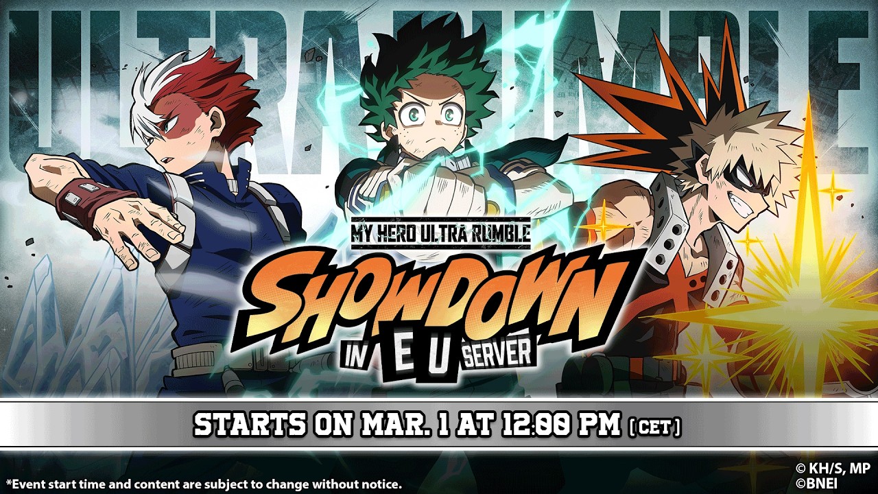 MY HERO ULTRA RUMBLE SHOWDOWN IN EU SERVER 【starts 3/1 12:00 (CET)】