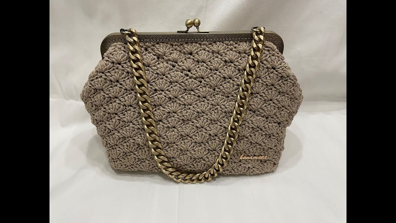 Πλεκτή τσάντα Αχιβάδα Βήμα-Βήμα - Crochet Handbag Step by Step