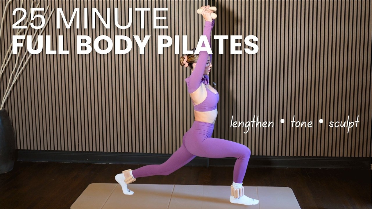 25 MIN PILATES WORKOUT | Full Body Sculpt + Abs Finisher
