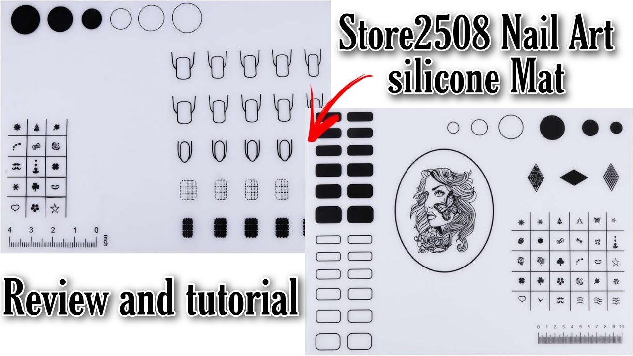 Store2508 Nail Art silicone Mat Review and tutorial | How to use Nail Art silicone Mat