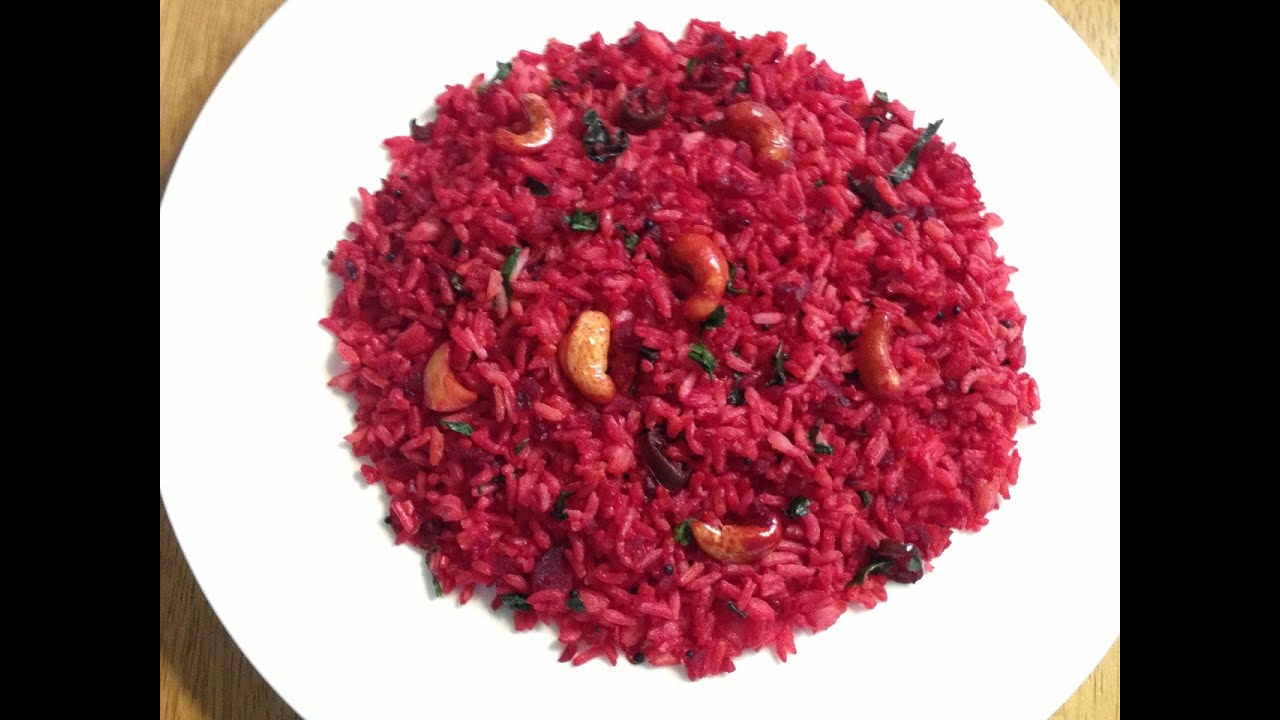 Quick and Easy Beetroot / Beets Rice recipe
