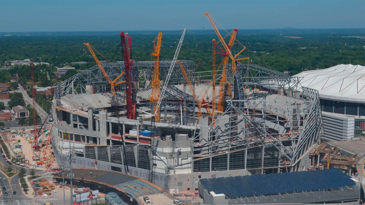 Mercedes-Benz Stadium Construction Time-Lapse - May, 2016