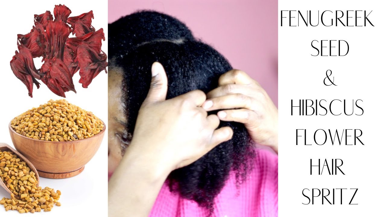 Fenugreek Seed & Hibiscus Flower Spritz for Natural Hair Growth | JumieAnne