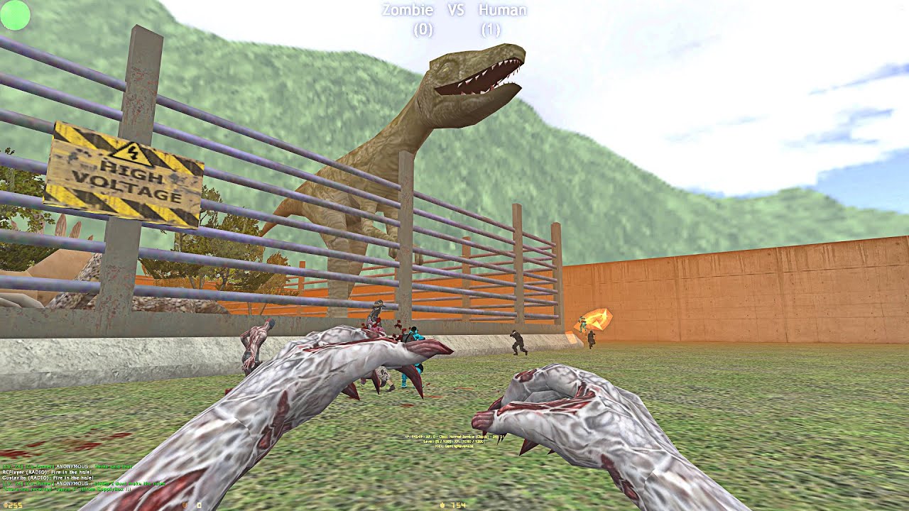 Counter-Strike: Zombie Escape Mod - ze_Jurassicpark4 on Monsters Arena NEW