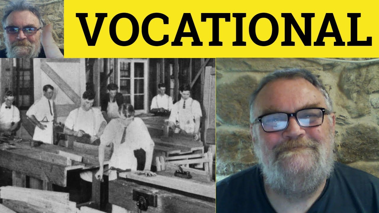 🔵 Vocation Meaning - Vocational Examples - Vocation Definition Business English Vocational Training