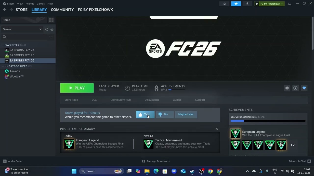 How to setup FC 26 Offline | Steam Offline Activation | Pixelchowk