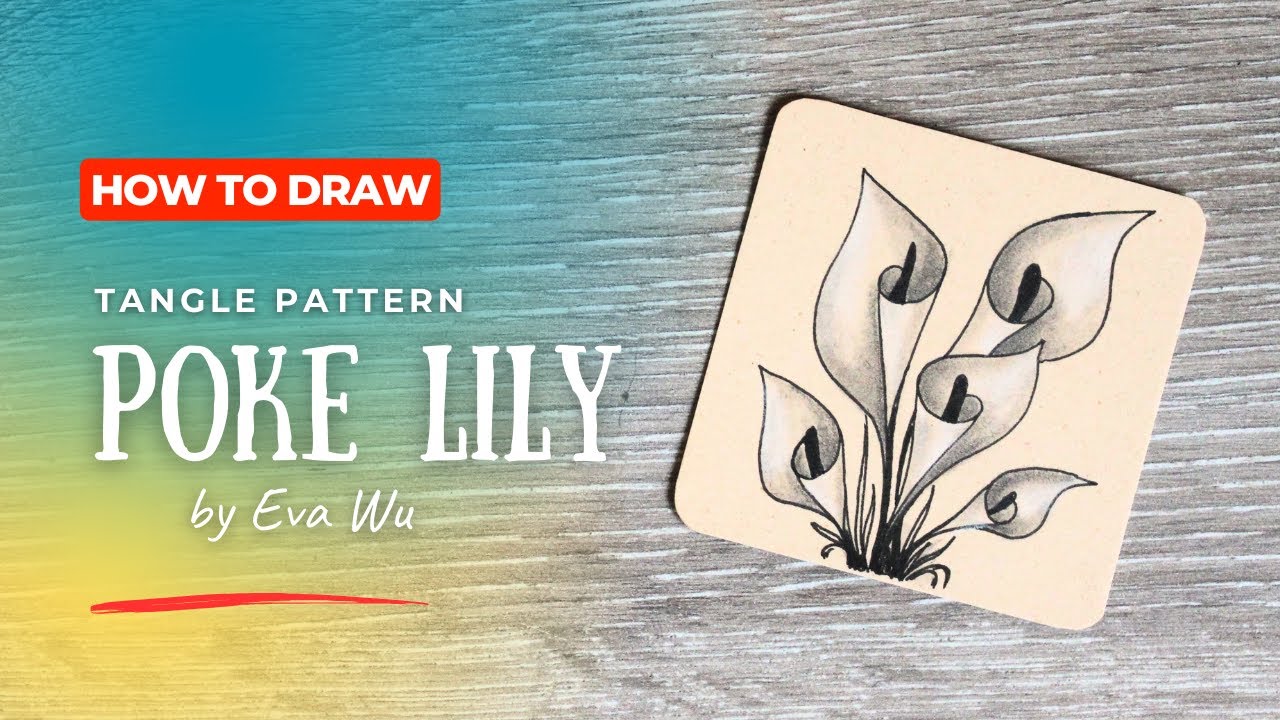 Zentangle of a day drawing step by step | Wonderfull flowery tangle pattern