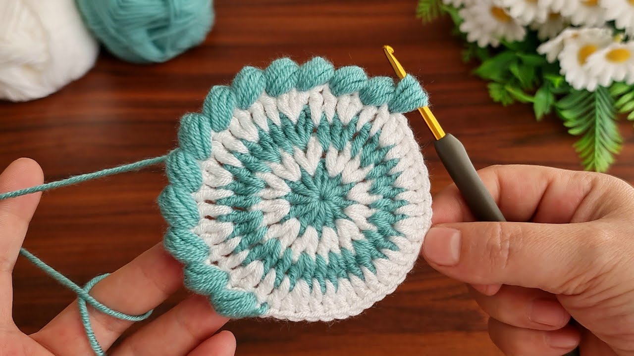 Wonderfu l🥰  So Beautiful And So Easy 😇 How to Crochet a Coaster Supla? You should try it right away