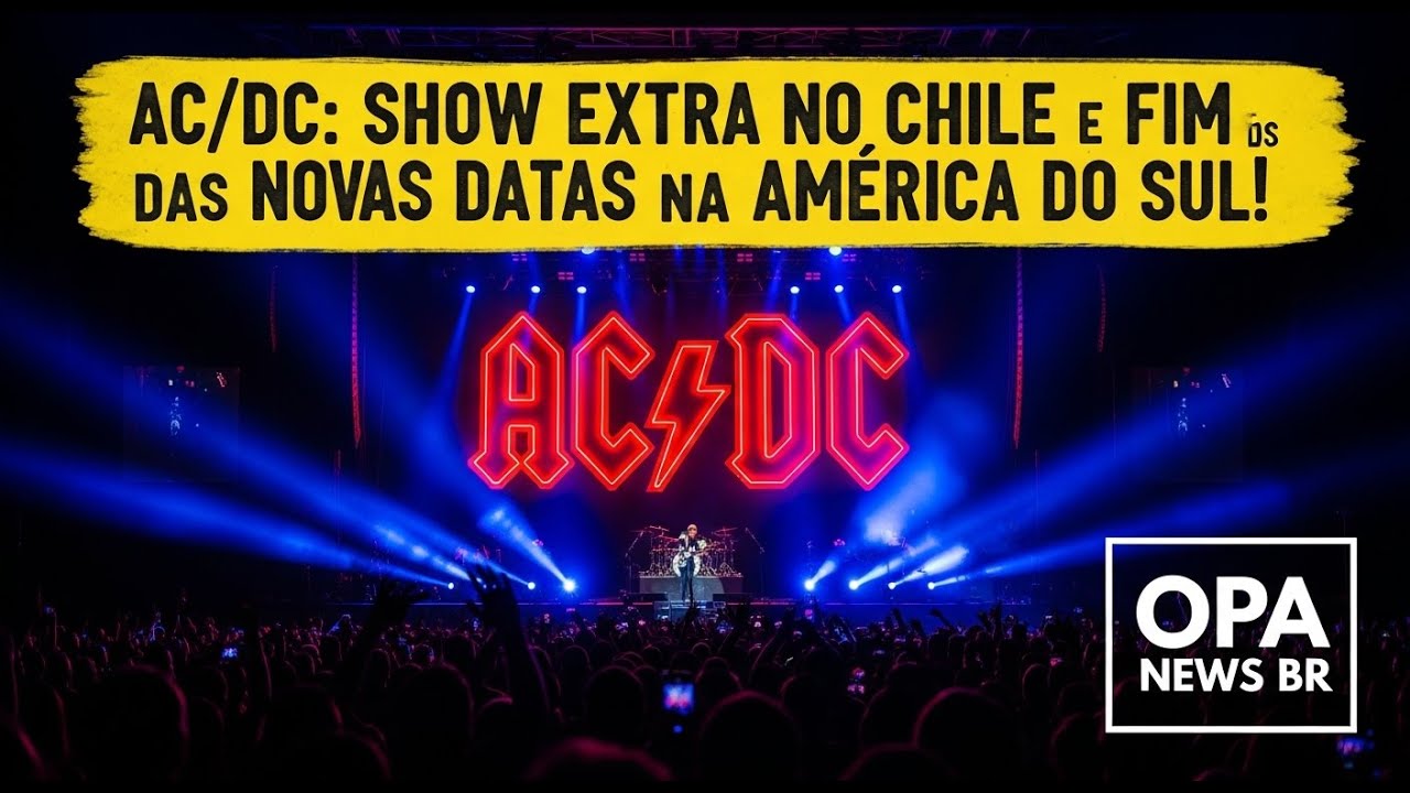 AC/DC: Show Extra no Chile e FIM das Novas Datas na América do Sul!