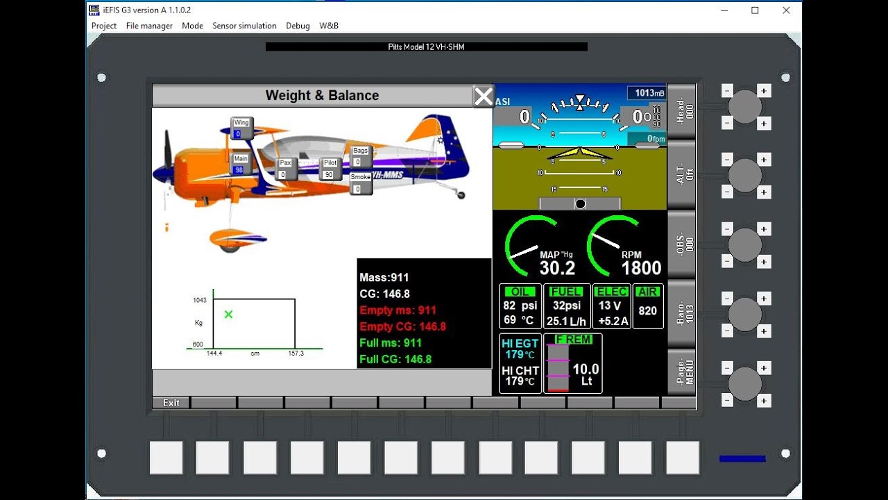 MGL iEFIS Weight & Balance