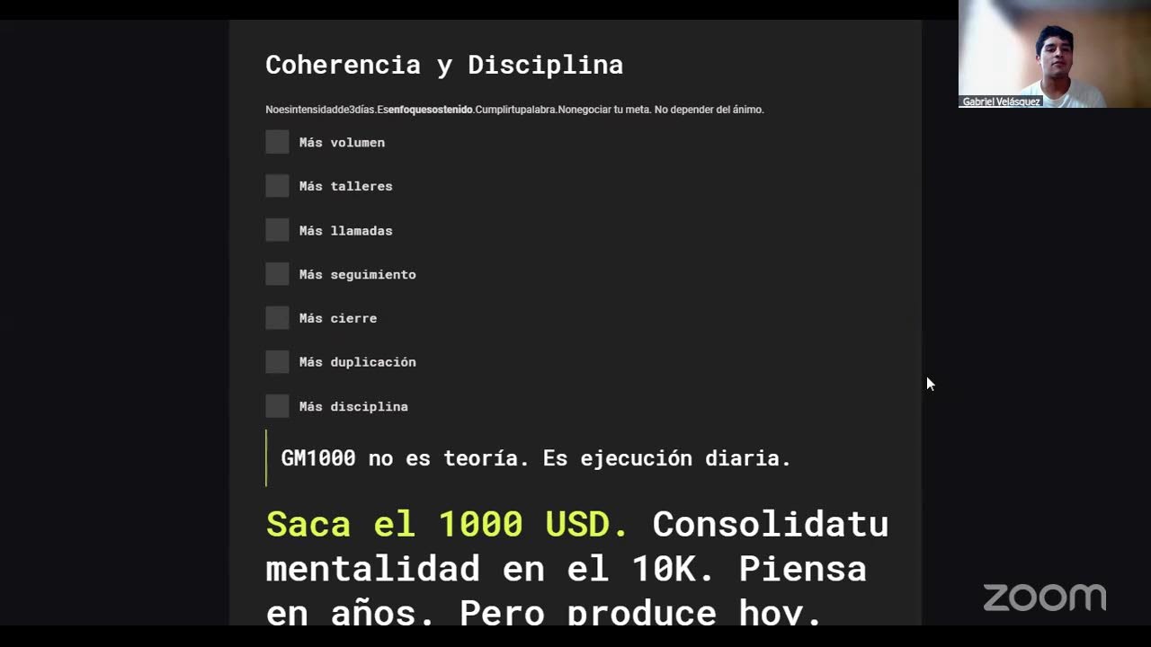Desarrollo de habilidades para llegar a 10K